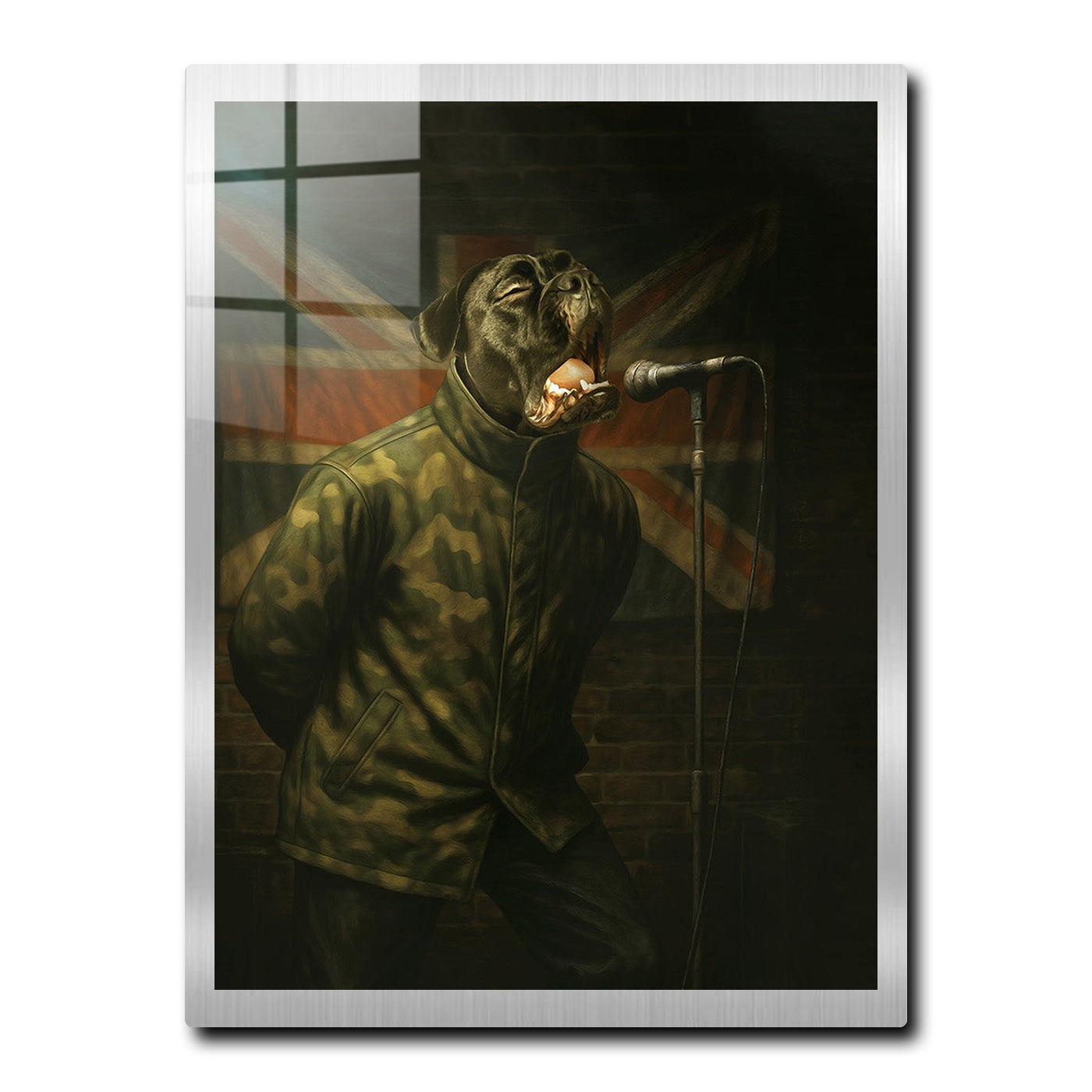 Britpop Superstar - Custom Metal Pet Portrait