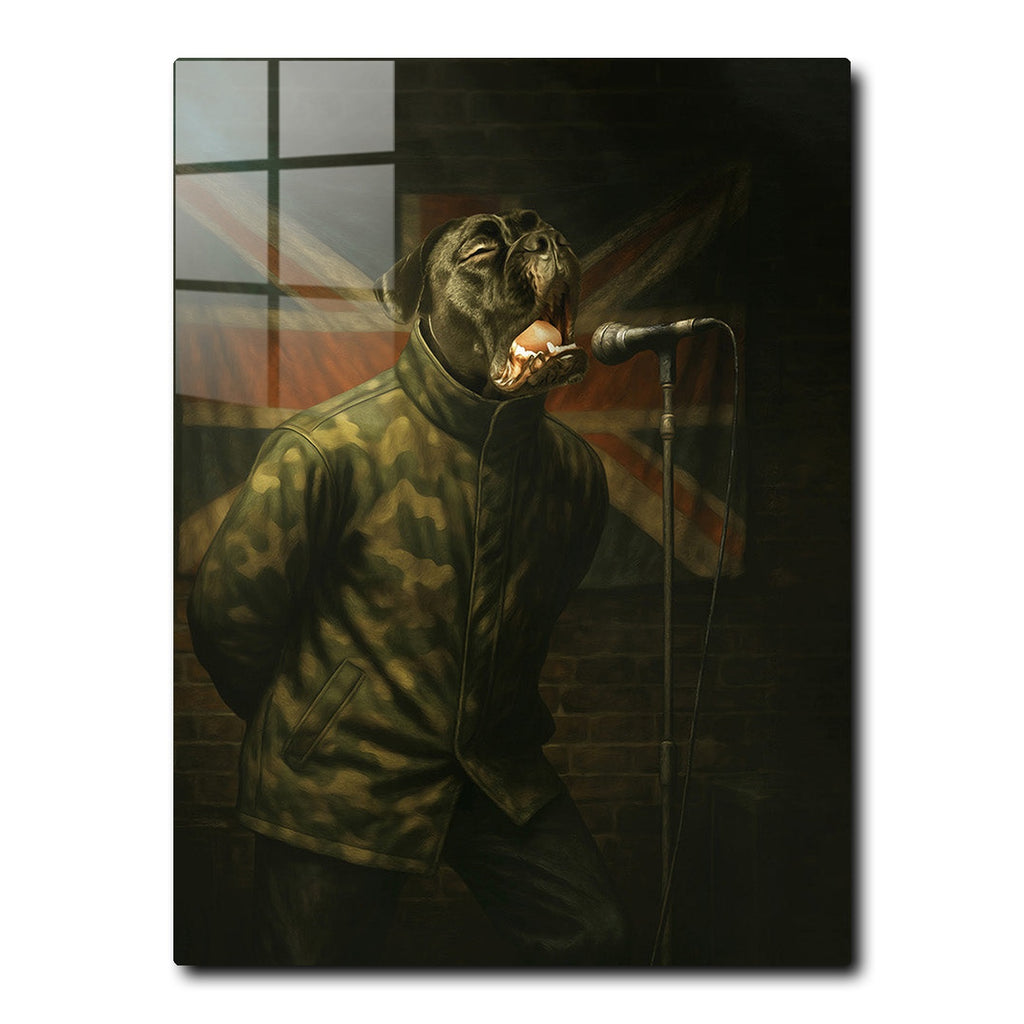 Britpop Superstar - Custom Metal Pet Portrait